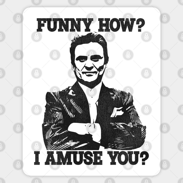 Funny How? Tommy DeVito Goodfellas Quote Sticker by darklordpug